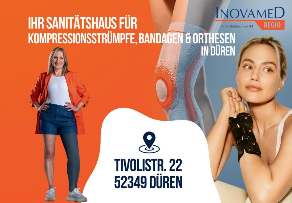 Plakatmotiv für Außenwerbung von InovameD aus Dueren