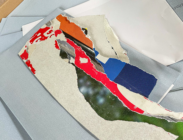 Plakatreste aus recyceltem Papier, die bei Plakat-verkauft.de gesammelt und an Kitas oder soziale Einrichtungen zur Weiterverwendung gespendet werden.